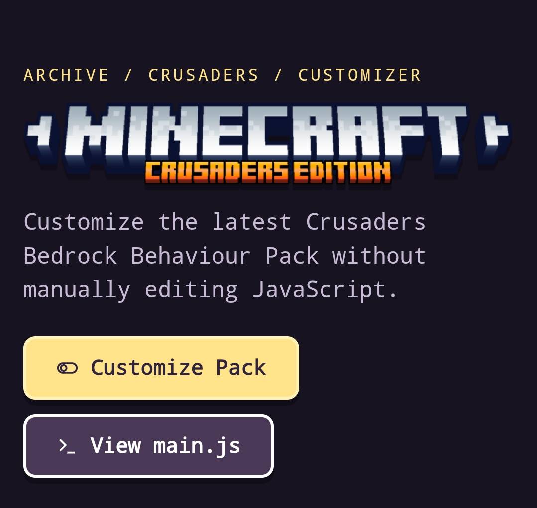 CrusadersBedrockLite — screenshot 2