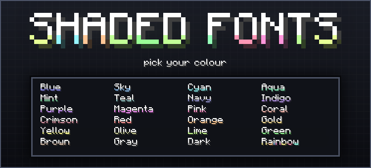 Shaded Fonts — screenshot 1