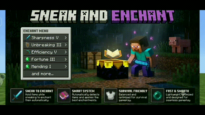 Sneak&Enchant 2.0.2(Achievement Friendly): Enchant Your Items Instantly While Sneaking! — screenshot 2
