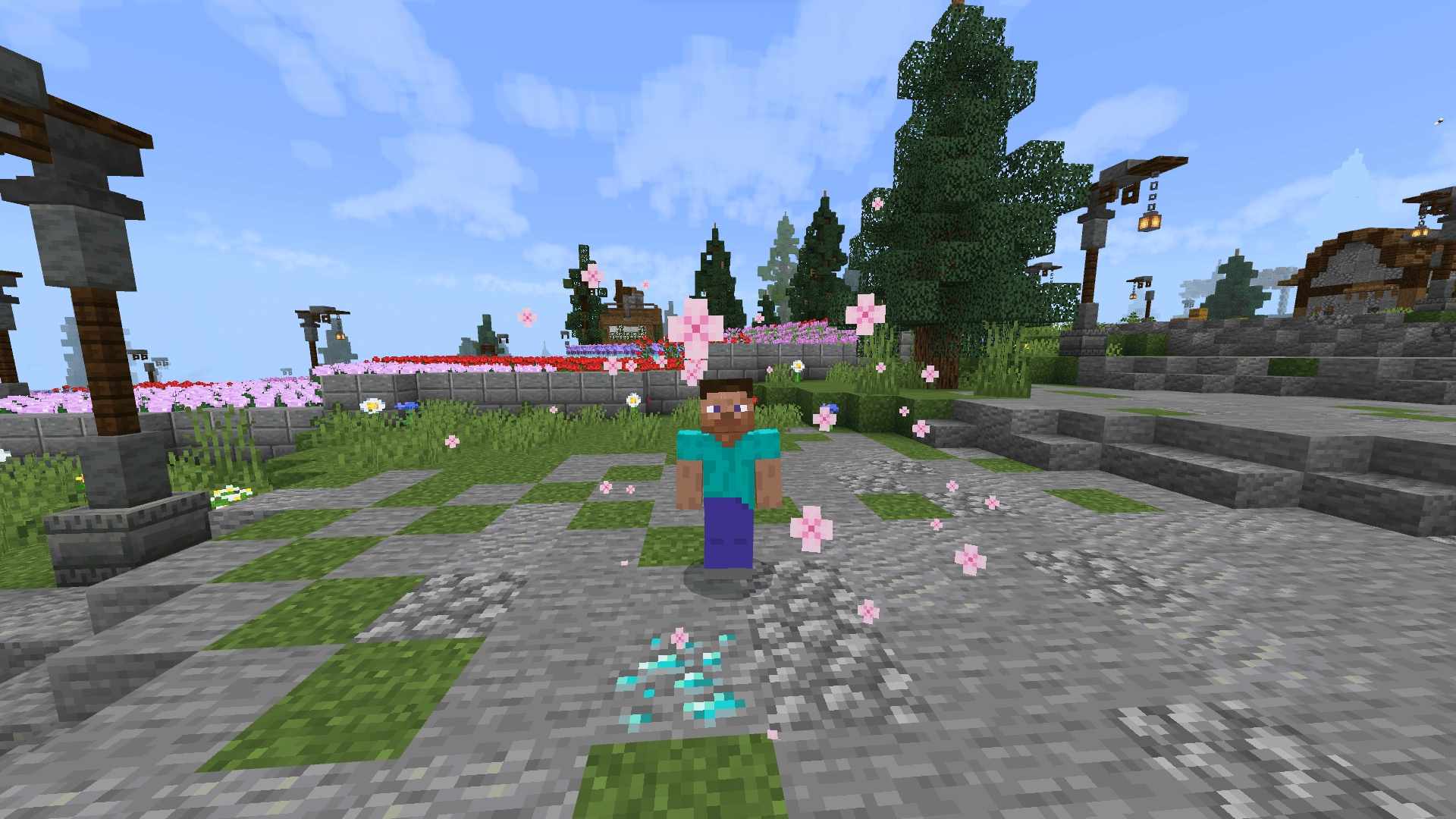 Sakura particles totem — screenshot 1