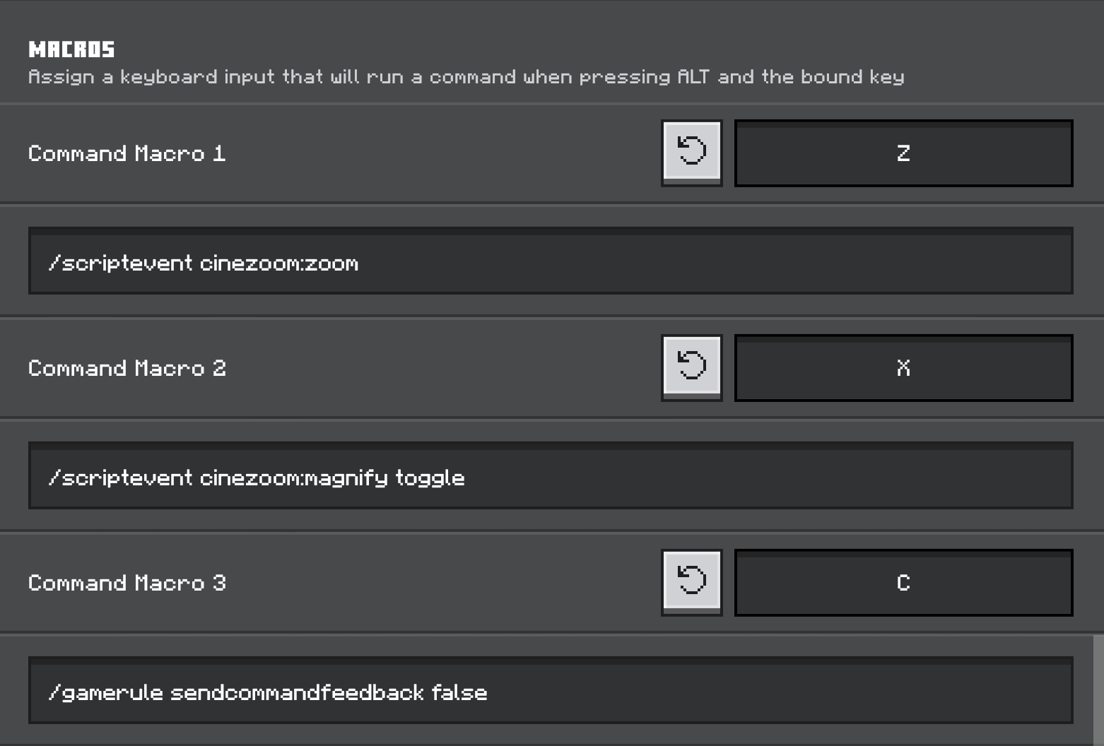 CineZoom v1.5 [zooming like an optifine!] — screenshot 4