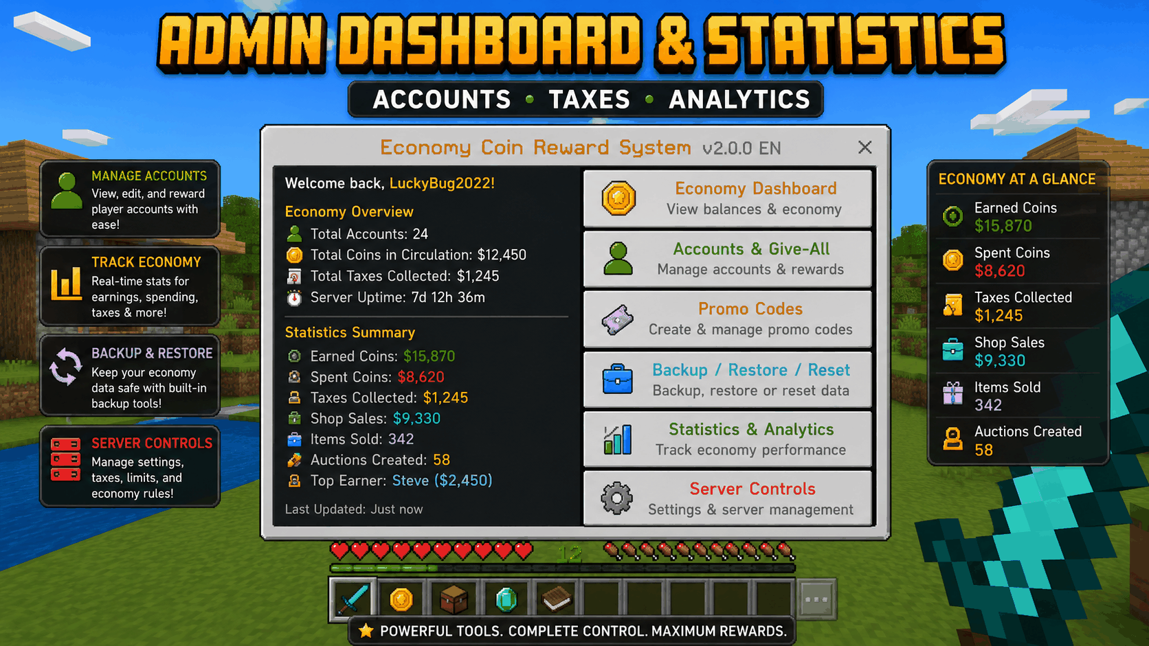 Economy Coin Reward System — screenshot 5