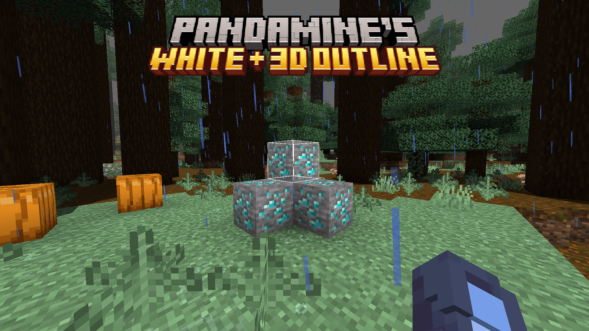 PandaMine's White + 3D + Transparent Block Outline Selection — screenshot 1