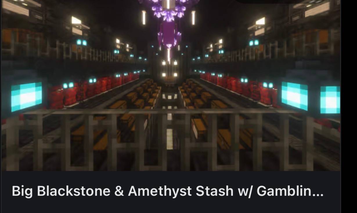 Big black stone stash with ender pearl stasis — screenshot 1