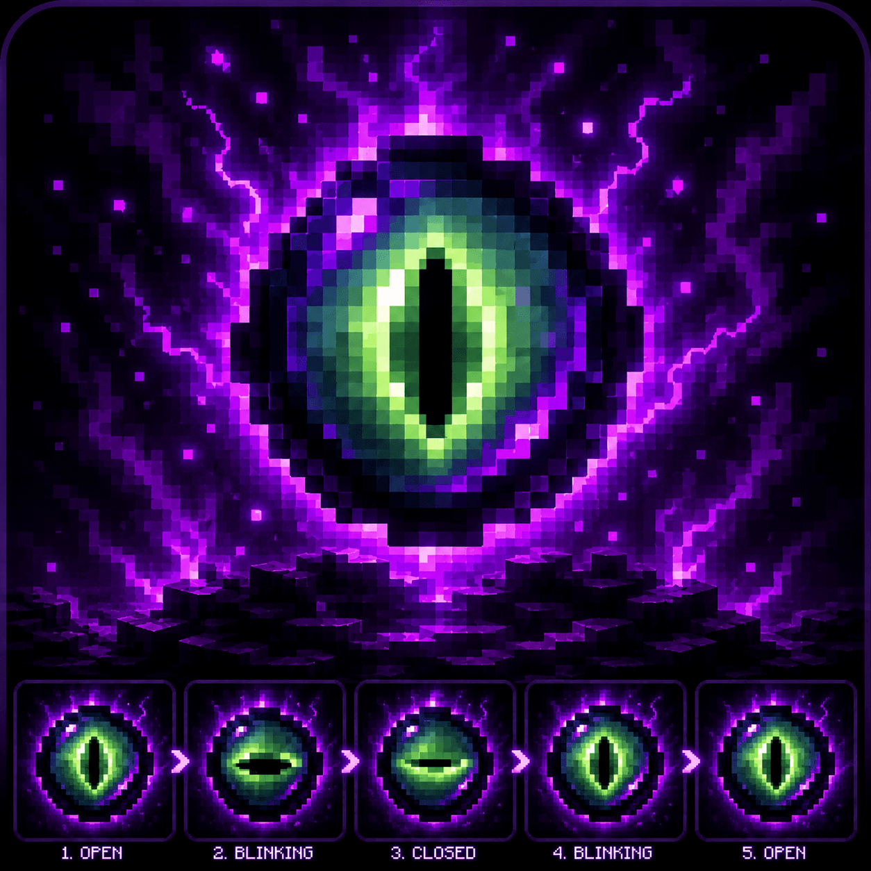Blinking Ender Eyes Animation — screenshot 1