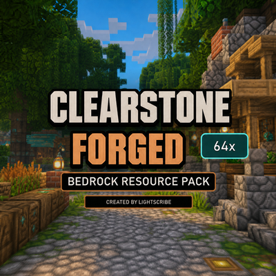 Faithful Style Bedrock Clearstone Forged 64x – Texture Pack