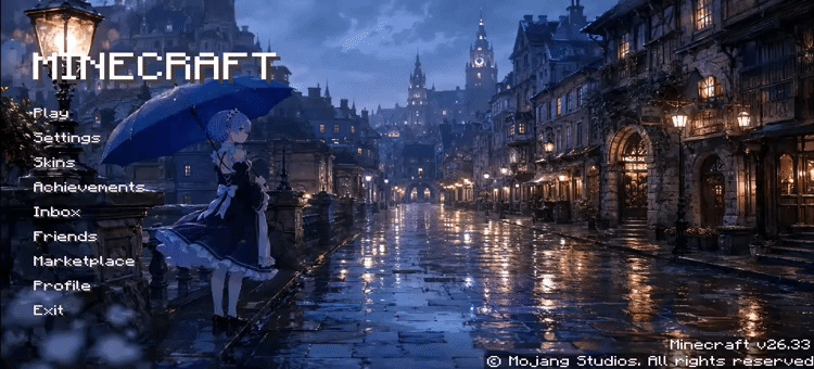 Animated Menu: Rem Gothic City Rezero — screenshot 1