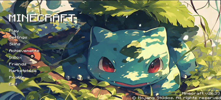 Animated Menu: Bulbasaur Sunlight Forest Pokemon — screenshot 1