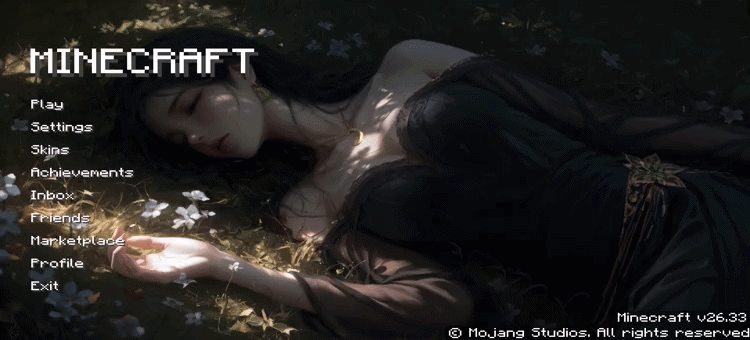 Animated Menu: Sleeping Among Flowers — screenshot 1