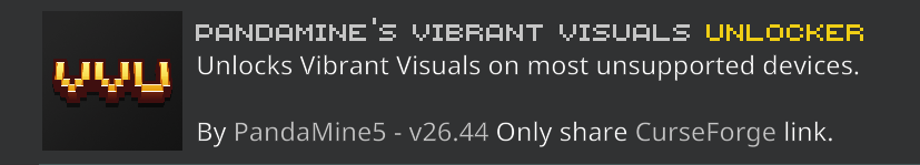 PandaMine's Vibrant Visuals Unlocker (Vibrant Visuals Force Enable) | Vibrant Visuals on Unsupported Devices  — screenshot 3