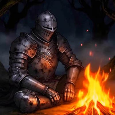 Animated Menu: Knight Campfire Dark Souls