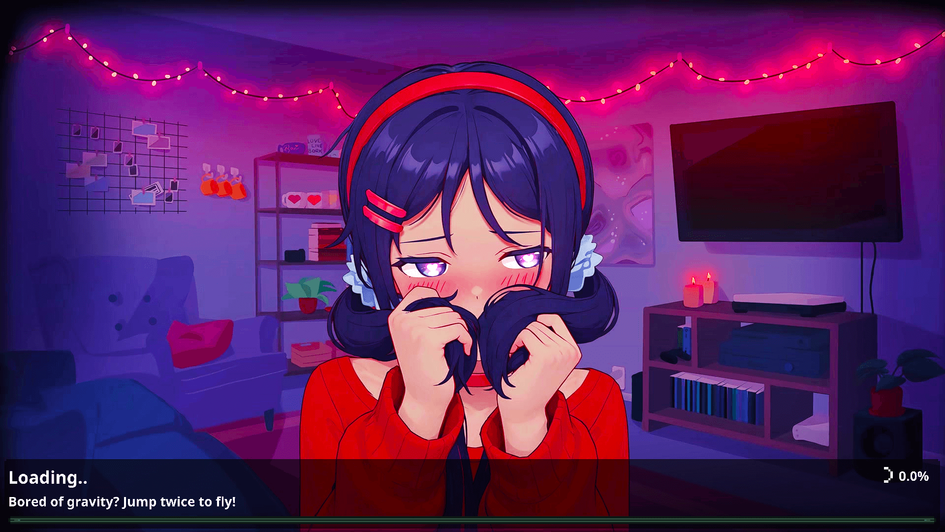 Animated Menu: Mita Shy UI | Anime Girl UI — screenshot 4