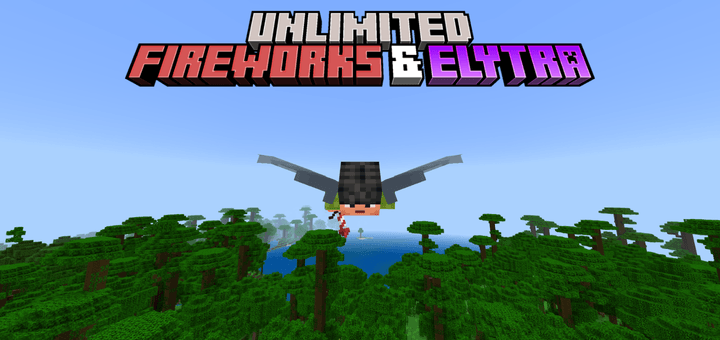 Unlimited Fireworks & Unbreakable Elytra — screenshot 1