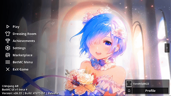 Animated Menu: Rem UI 2 | Anime Girl UI — screenshot 2