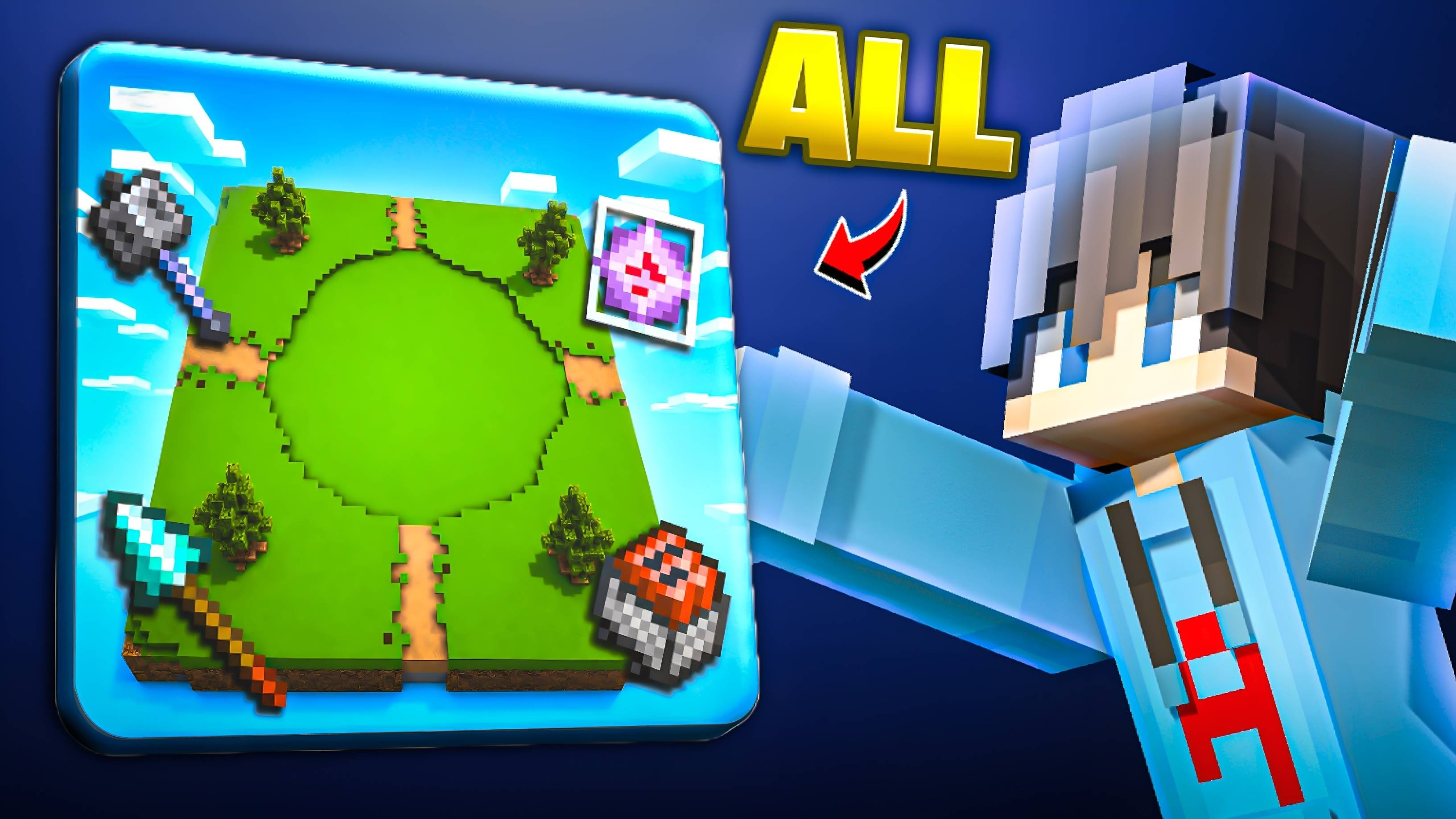 All in One Map V2 | 50+ Games, Ai Bot PvP, MLG, Races & Boss Fights — screenshot 1