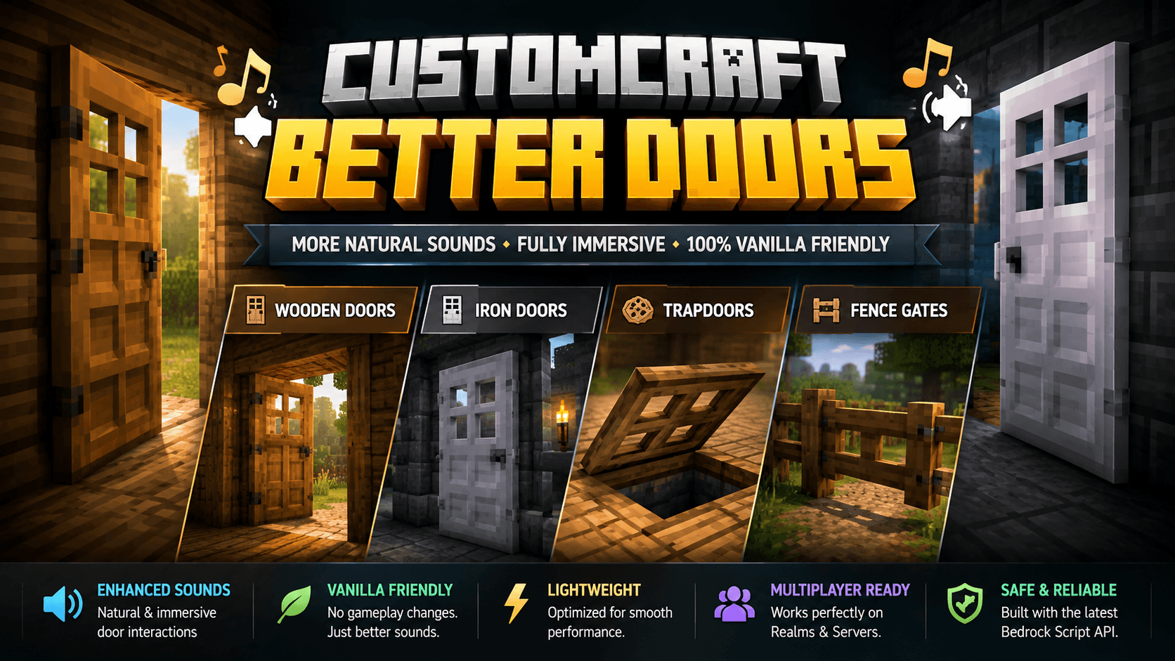 CustomCraft: Better Doors — screenshot 1