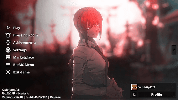 Animated Menu: Makima UI | Anime Girl UI — screenshot 2