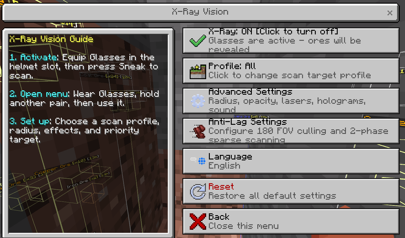 TC Xray + Find biome — screenshot 2