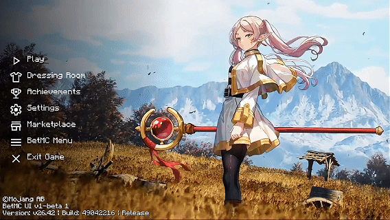 Animated Menu: Frieren UI | Anime Girl UI — screenshot 2