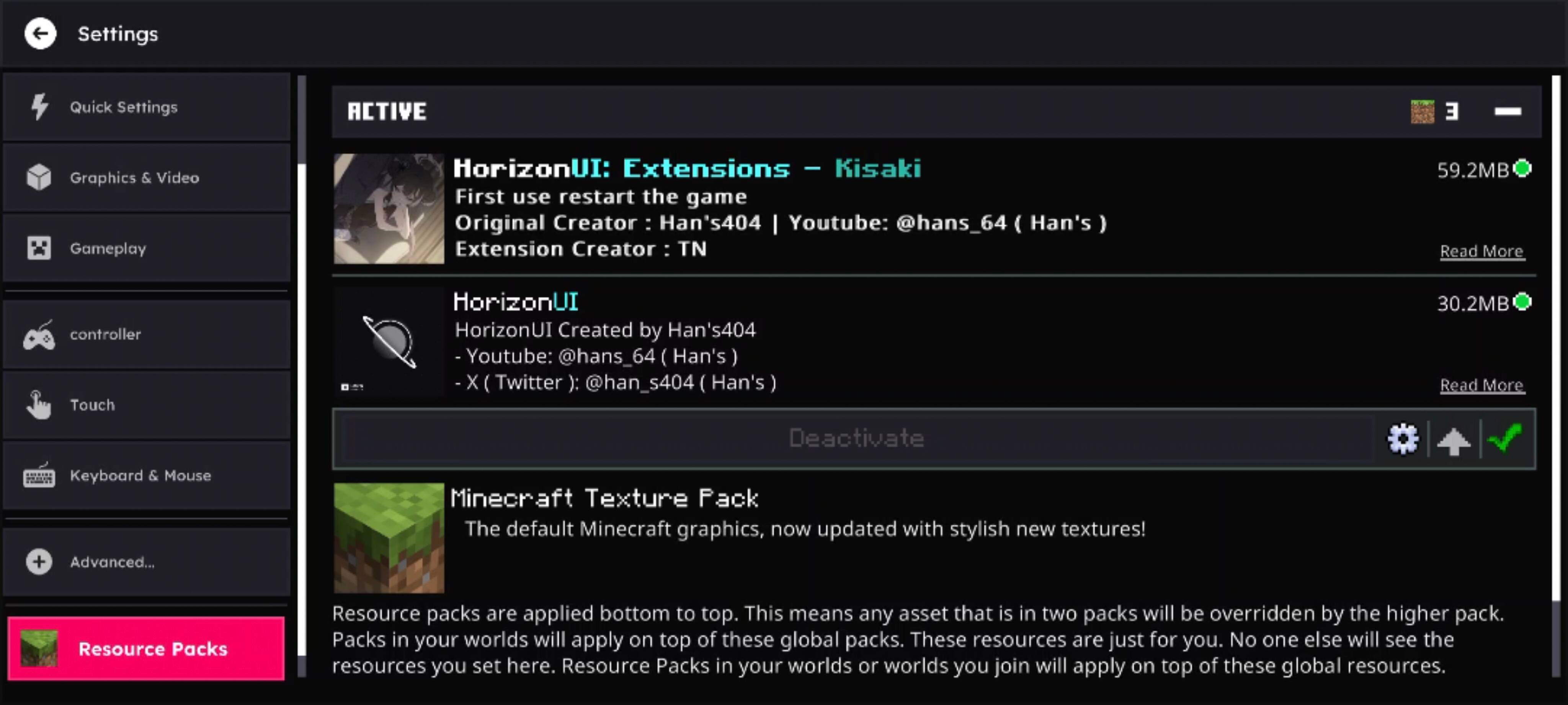 HorizonUI EXTENSION-Kisaki — screenshot 3