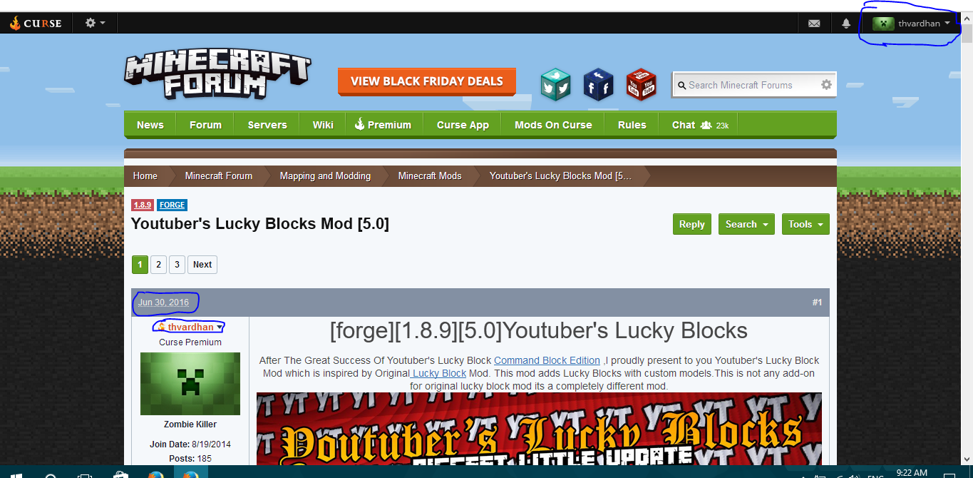 Youtuber's Lucky Blocks — screenshot 1