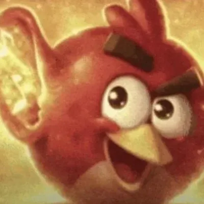 Angry bird ear meme texture