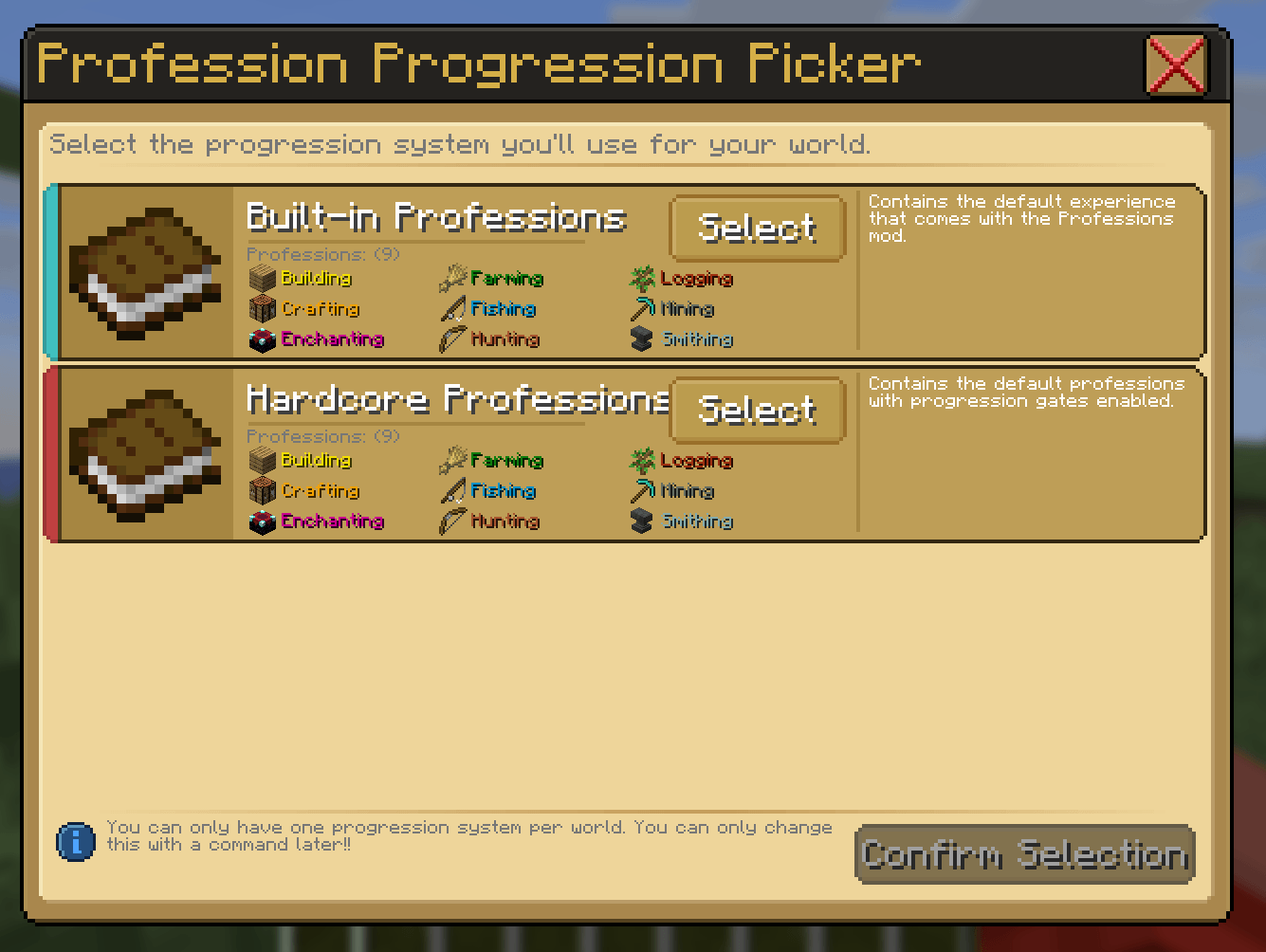 Professions — screenshot 2