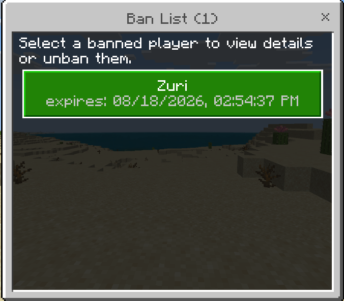 Ban System — screenshot 4