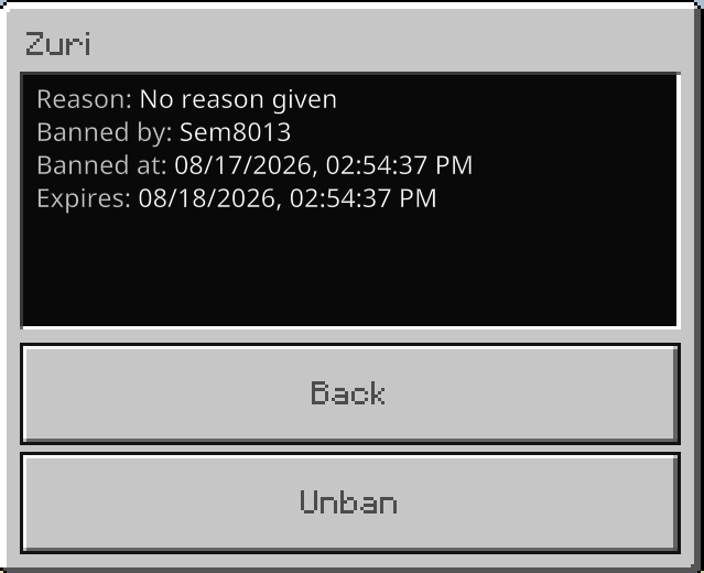 Ban System — screenshot 5