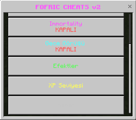 Fofric Cheats — screenshot 2