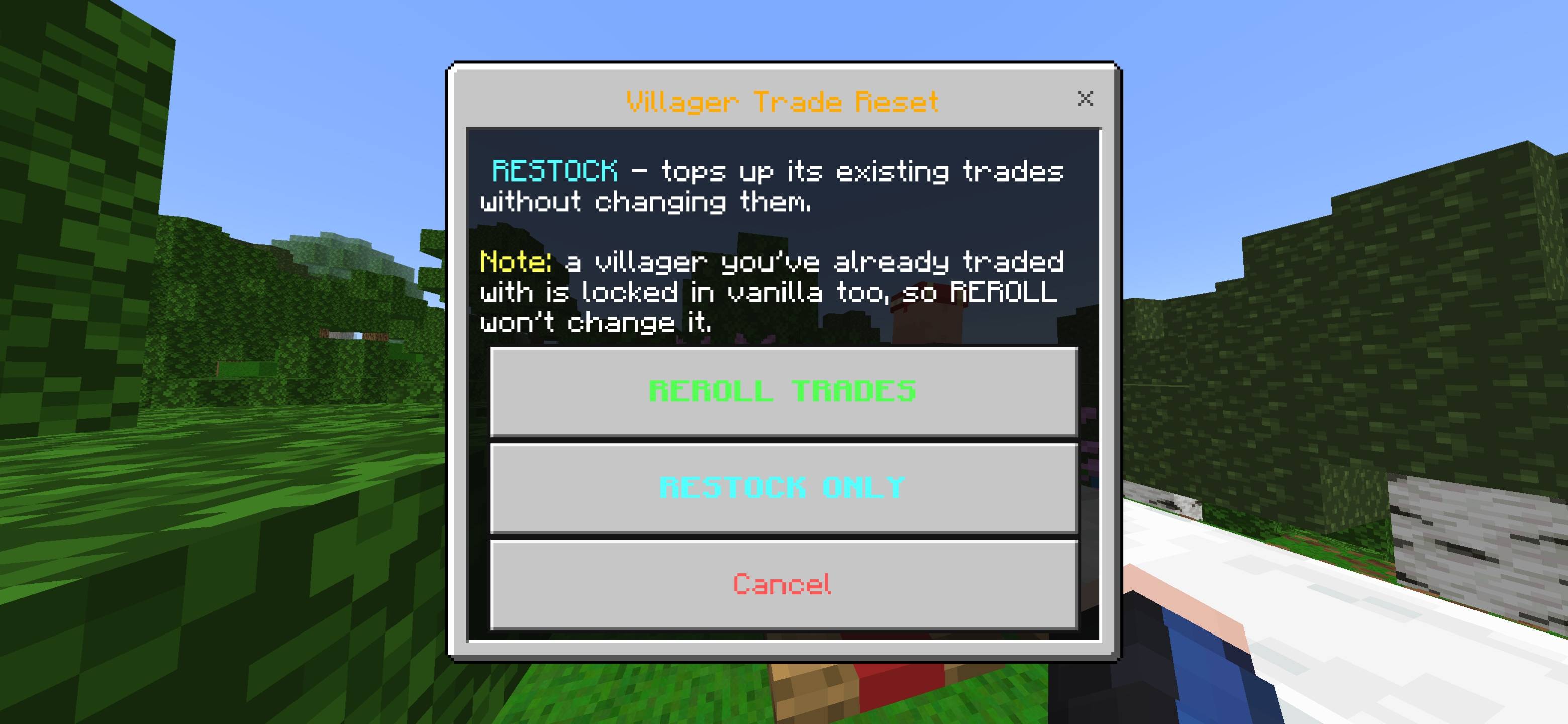 Trade reset + restock by baku — screenshot 4