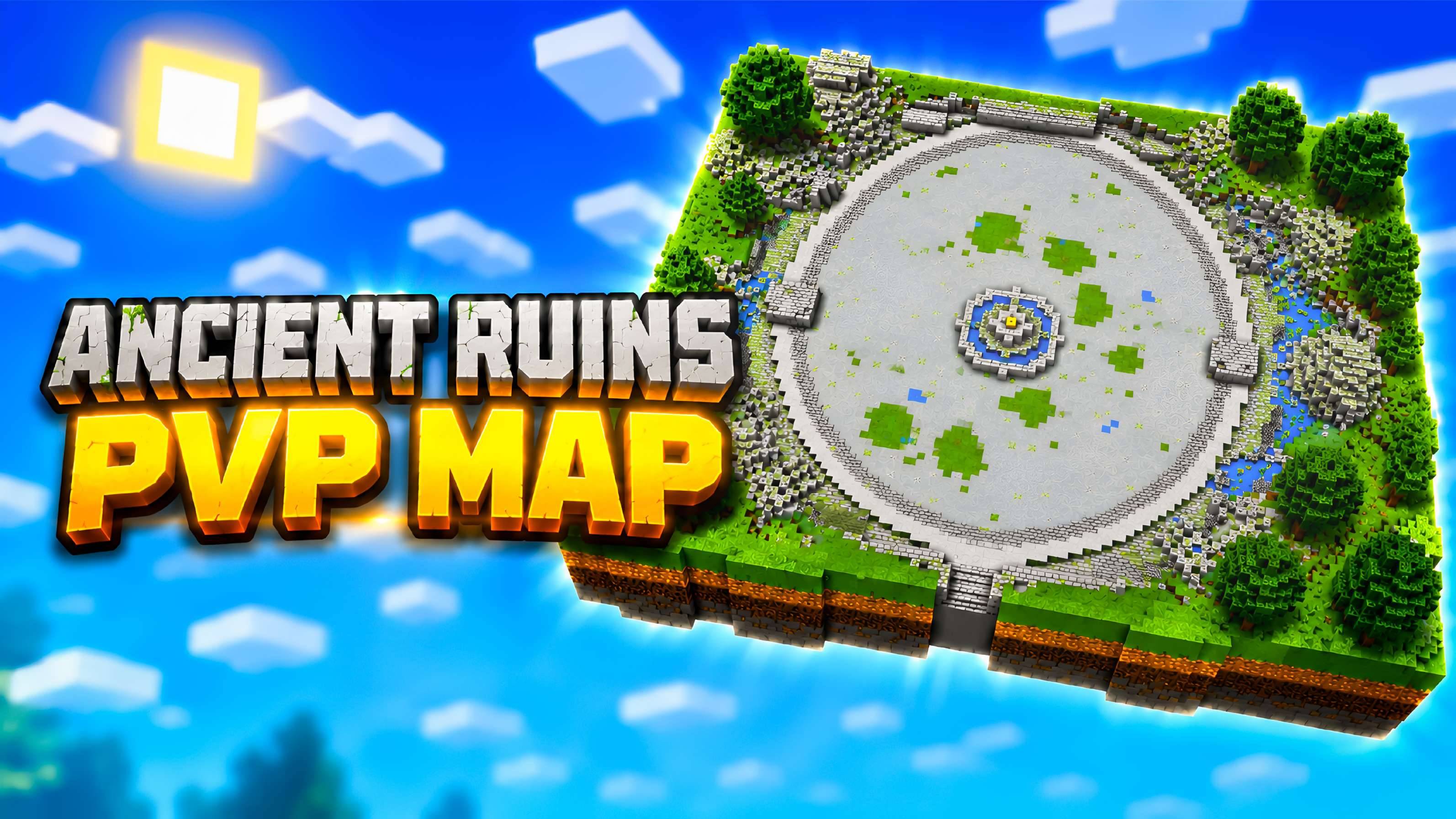 Ancient Jungle Ruins PvP Map | Bot PvP, Auto Gear, Mace, Sword & Spear — screenshot 1