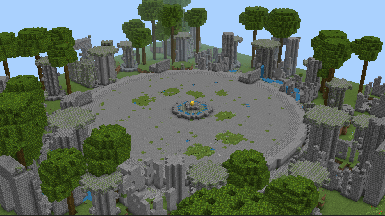 Ancient Jungle Ruins PvP Map | Bot PvP, Auto Gear, Mace, Sword & Spear — screenshot 3