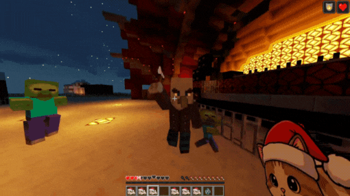 Christmas cat totem - Gato navideño totem — screenshot 1