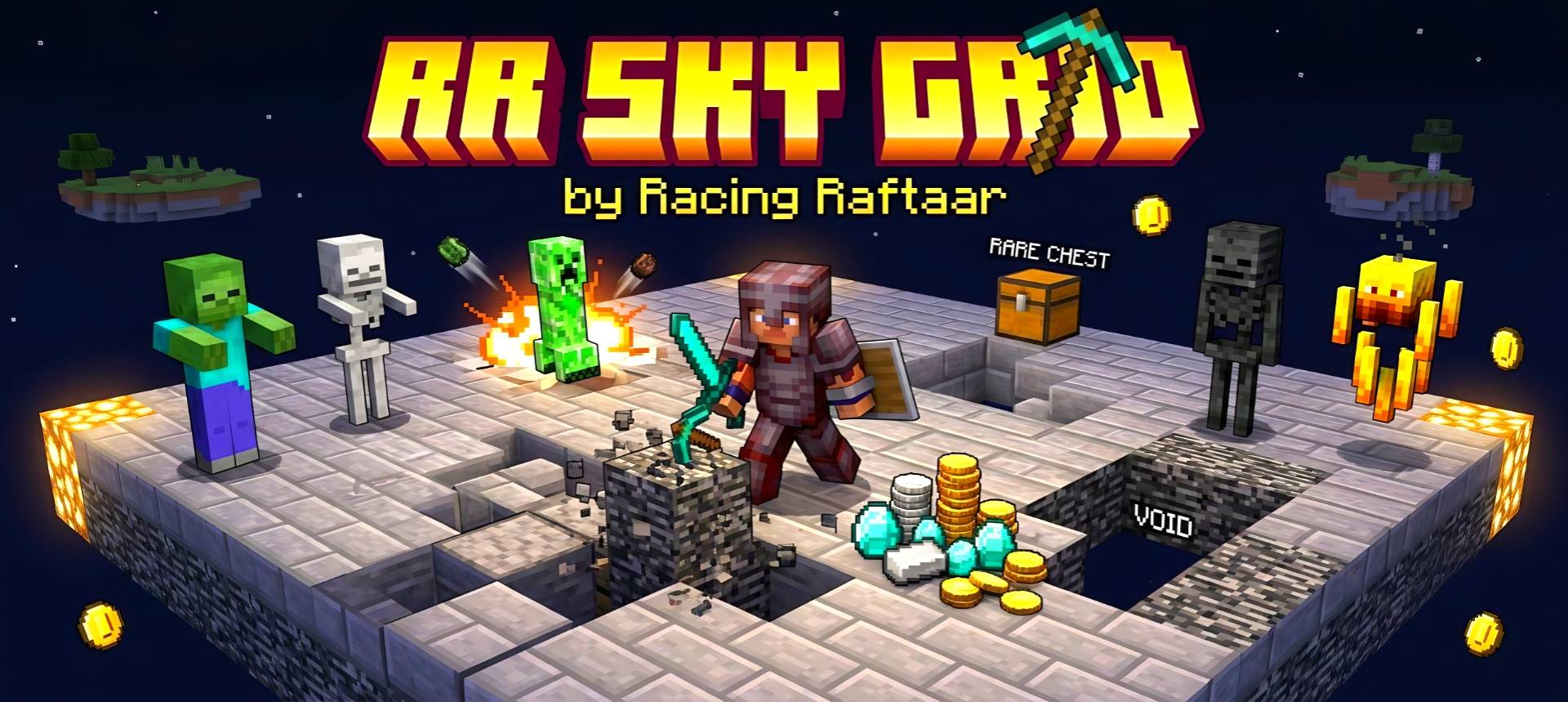 RR Sky Grid - Survival Challenge — screenshot 1