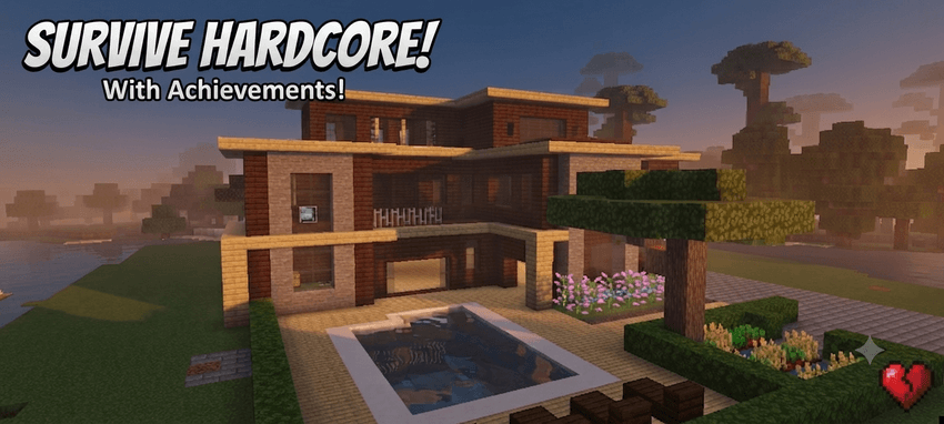 Modern Mansion Hardcore Survival World [Achievements Enabled] — screenshot 1