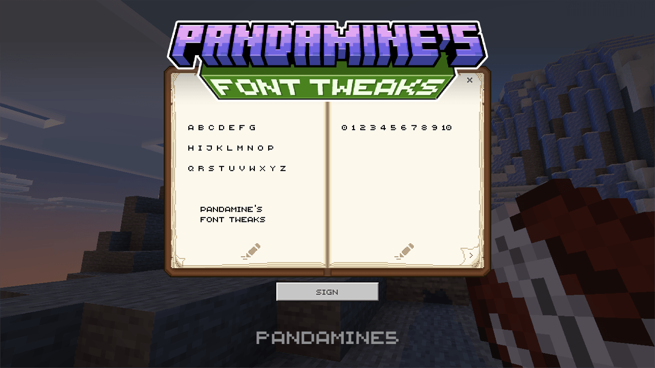 PandaMine's Font Tweaks - Small caps Font, Smooth Font, PVP Font — screenshot 1