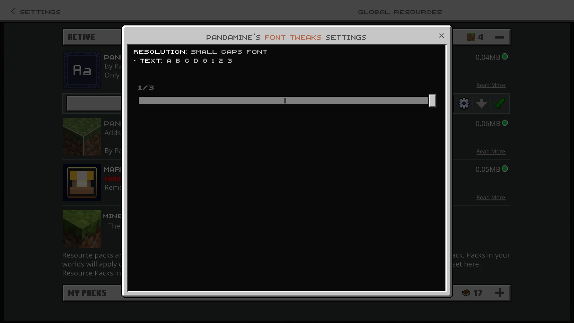 PandaMine's Font Tweaks - Small caps Font, Smooth Font, PVP Font — screenshot 2