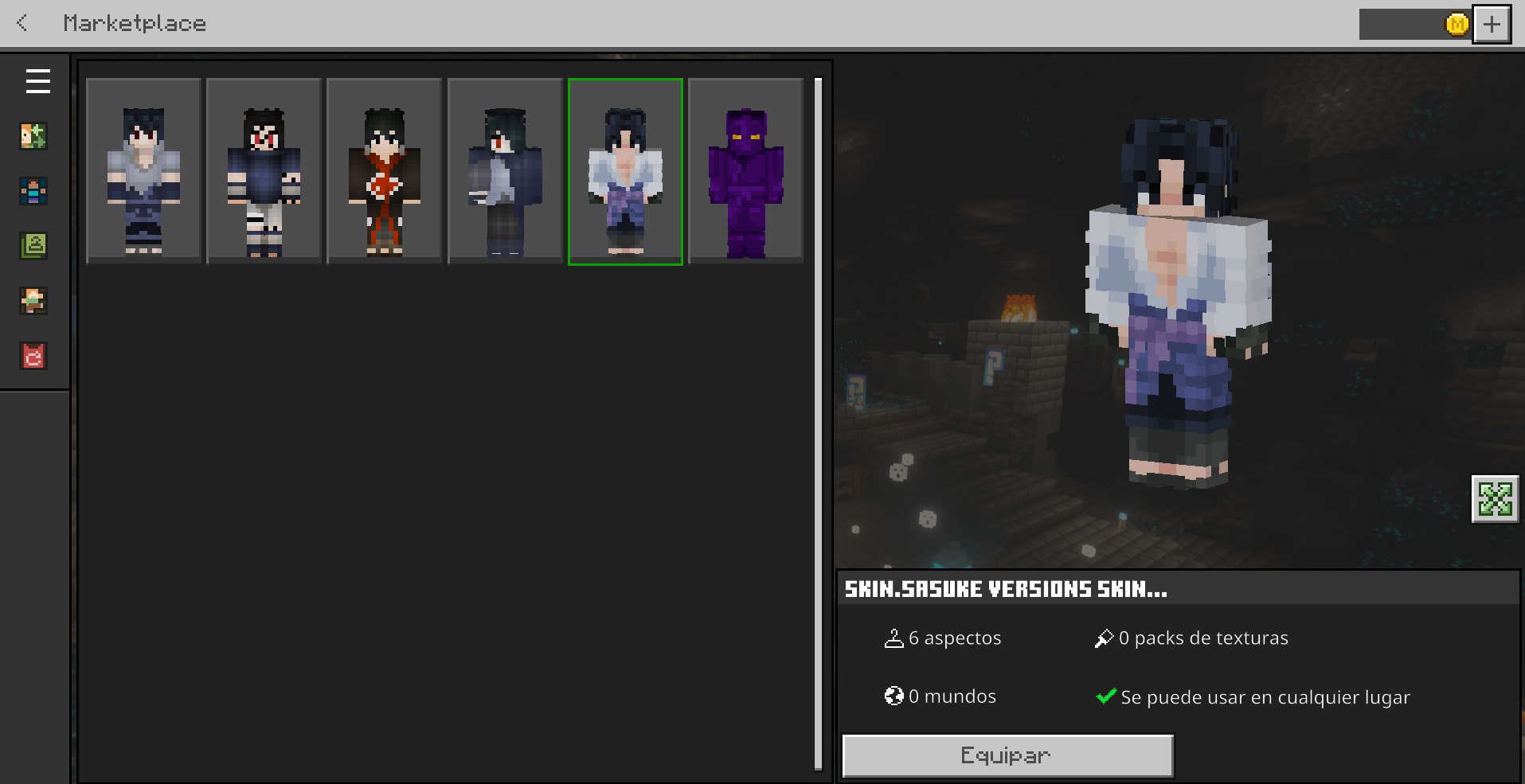 Sasuke Uchiha Skin - Naruto — screenshot 3