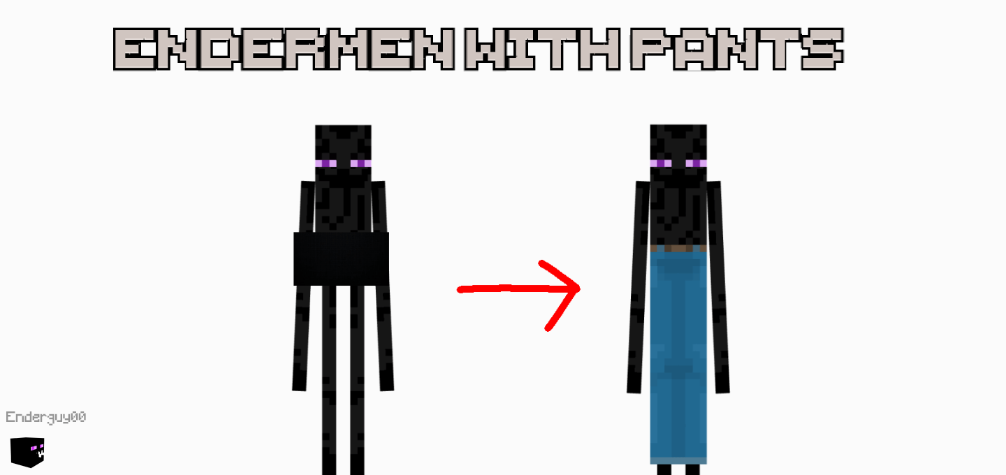 Endermen with pants — screenshot 1