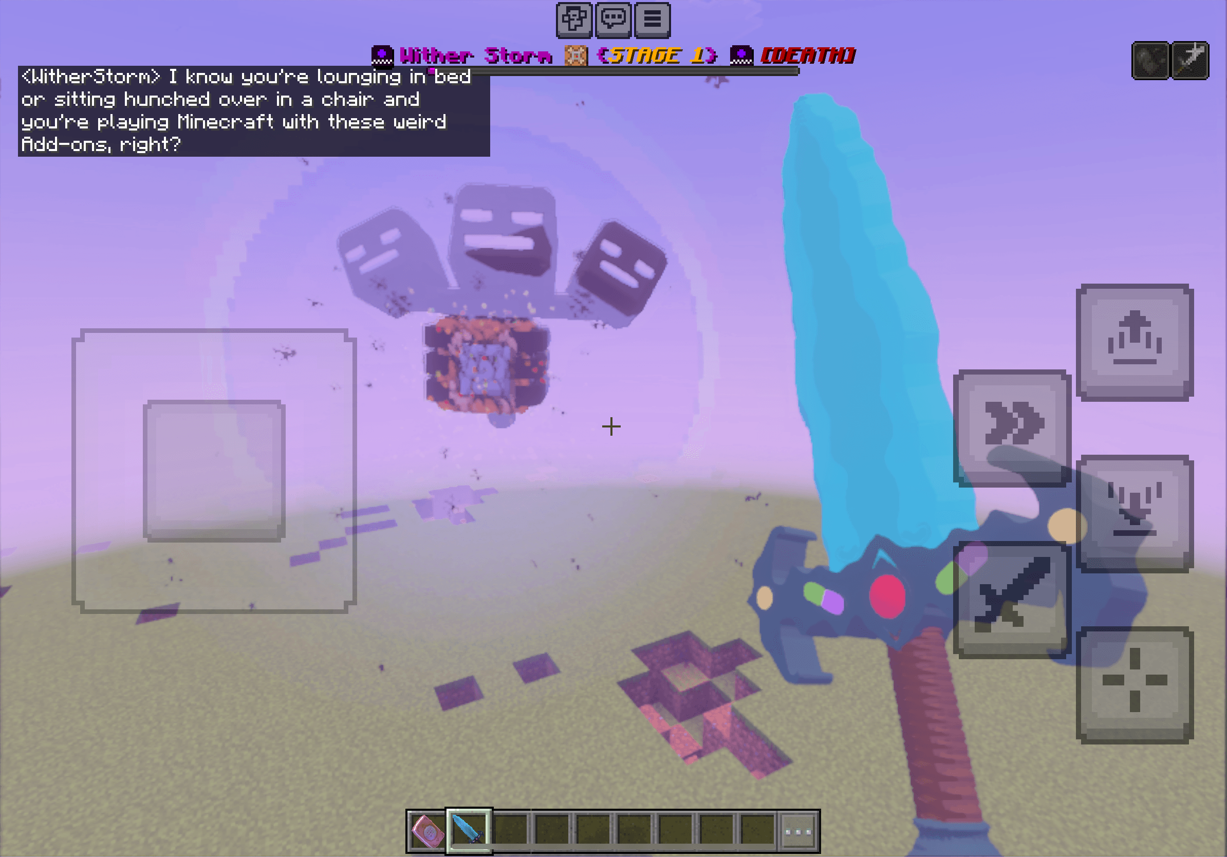 EF wither storm0.0.1 LITE decayed resource failed sorry — screenshot 2