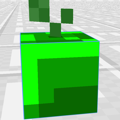 Minecraft 3D Emerald Apple