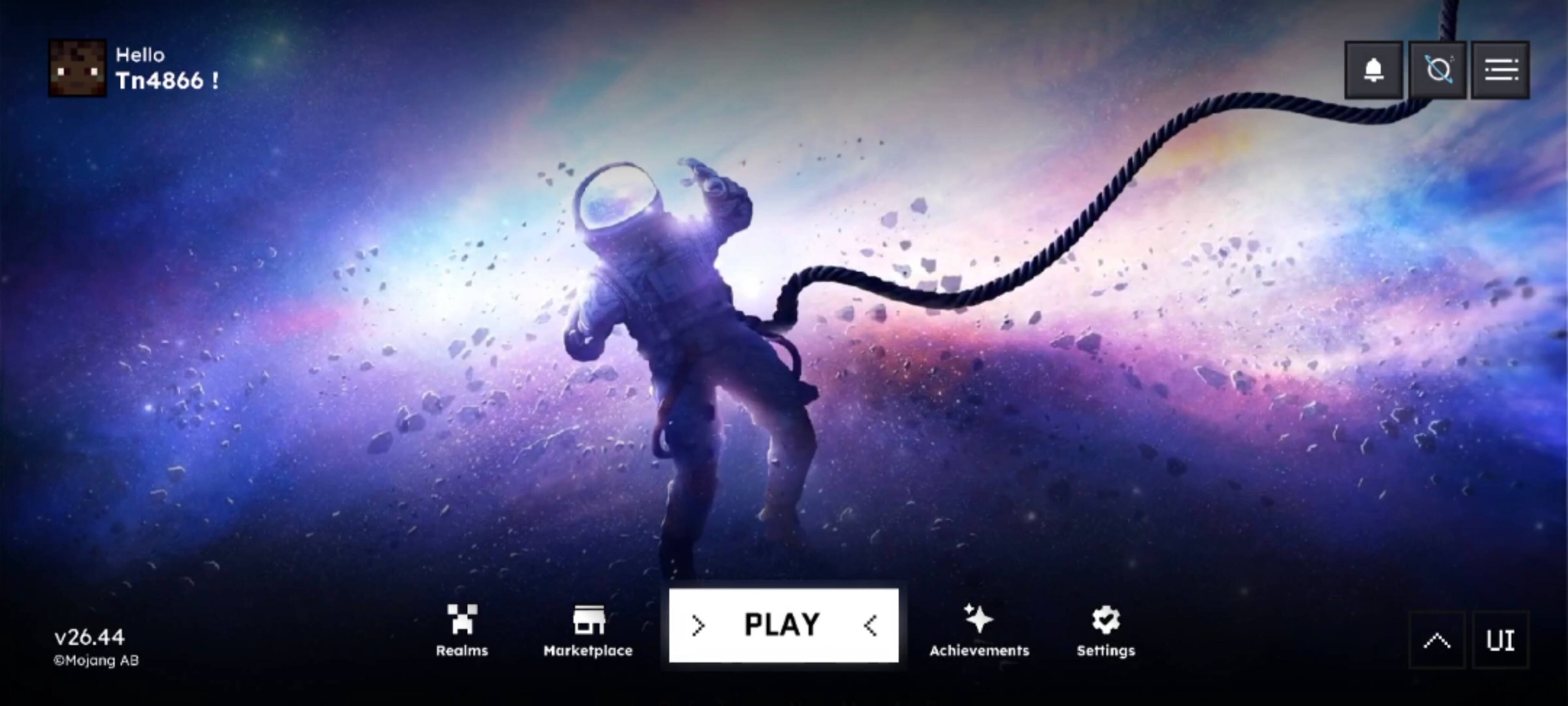HorizonUI EXTENSION-Astronaut in Nebula — screenshot 2