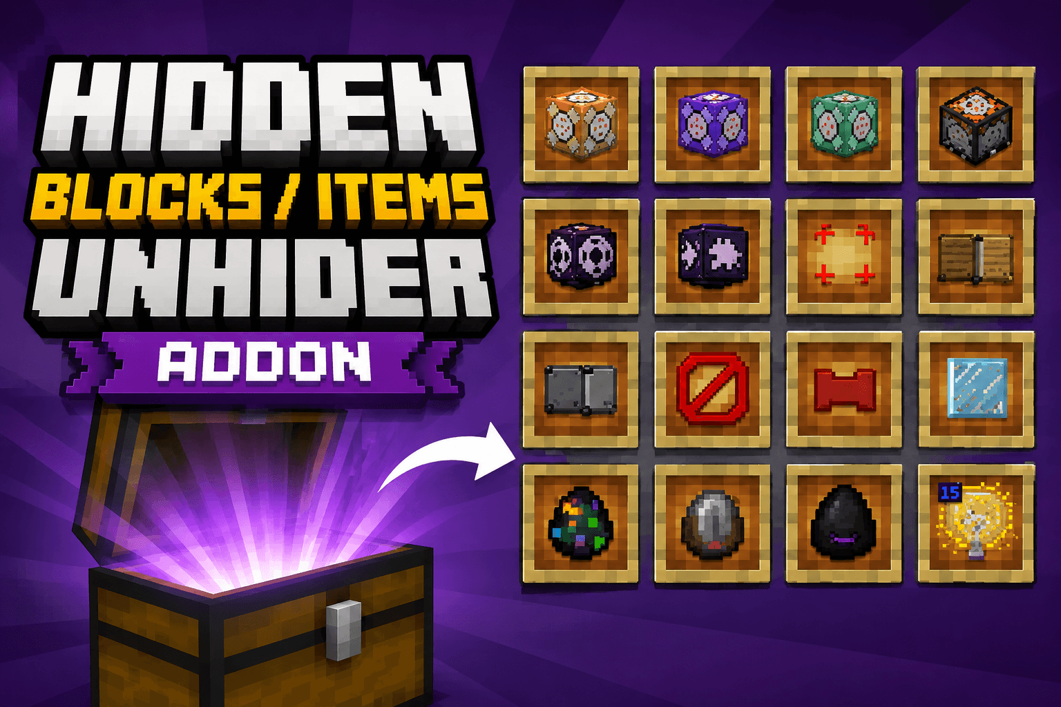 Hidden blocks Unhider Addon — screenshot 1