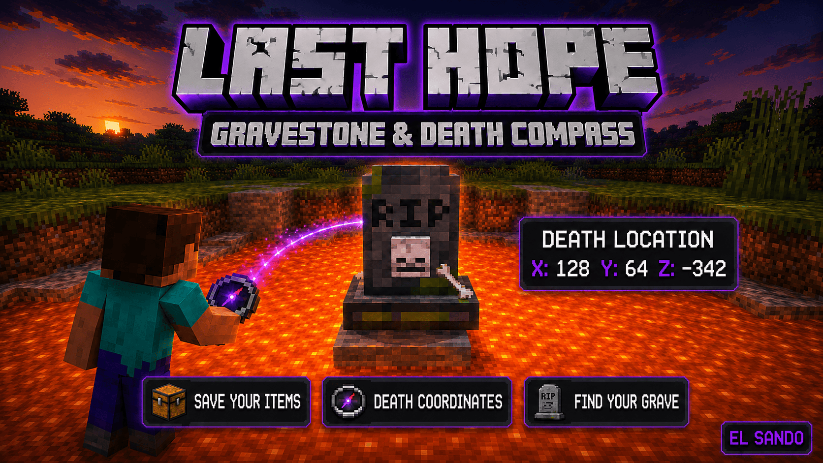 Last Hope Gravestone & Death Compass | EL SANDO — screenshot 1
