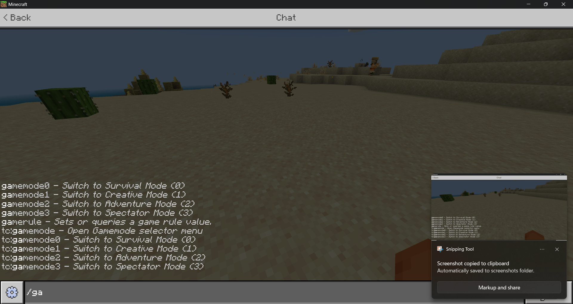 TC Command Cheat — screenshot 2