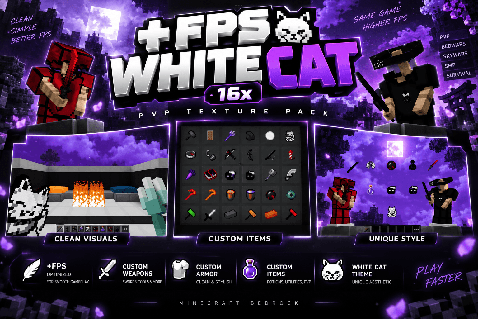 +FPS White Cat 16x — screenshot 1