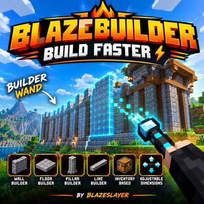 BlazeBuilder – Builder Wand | Fast Building Addon