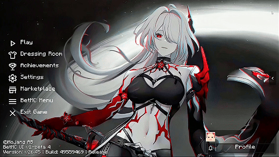 Acheron Ui | Anime Girl Animated Menu — screenshot 2