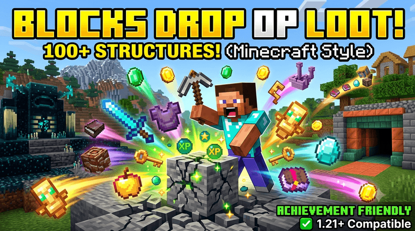 Drop Random OP Structure Loot [Achievement Friendly] — screenshot 1
